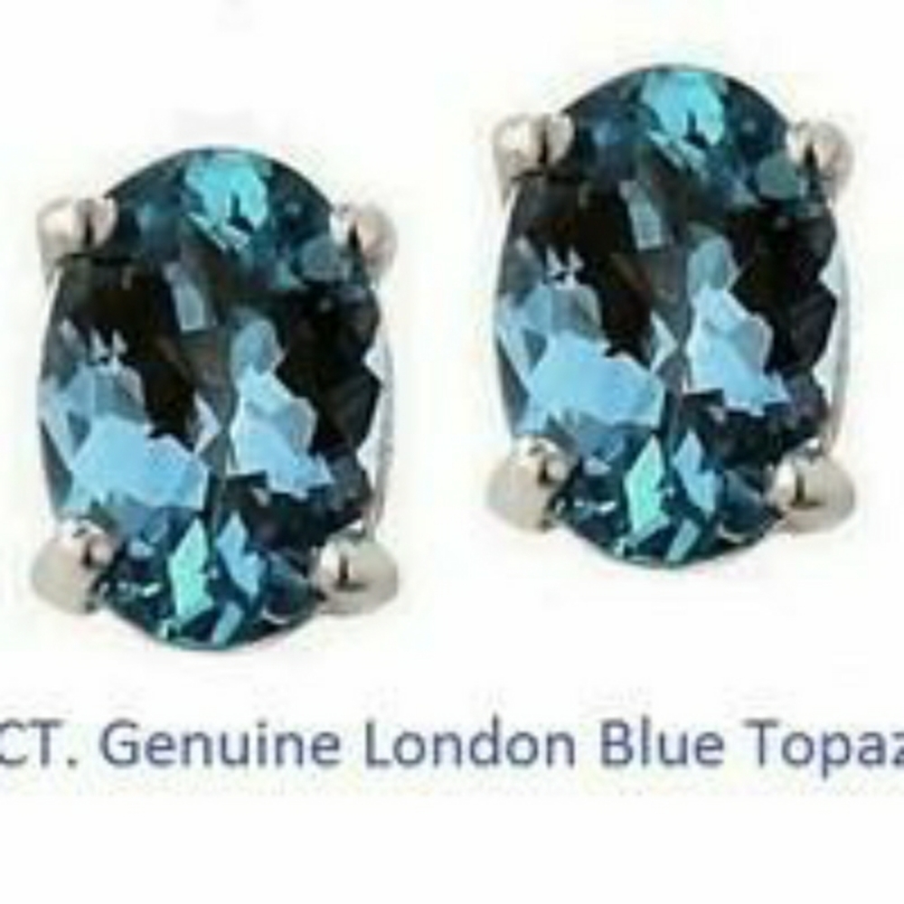 Genuine Topaz Earrings